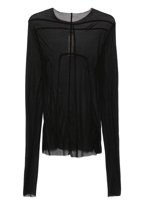 Black sheer Edfu long-sleeved T-shirt Rick owens - men